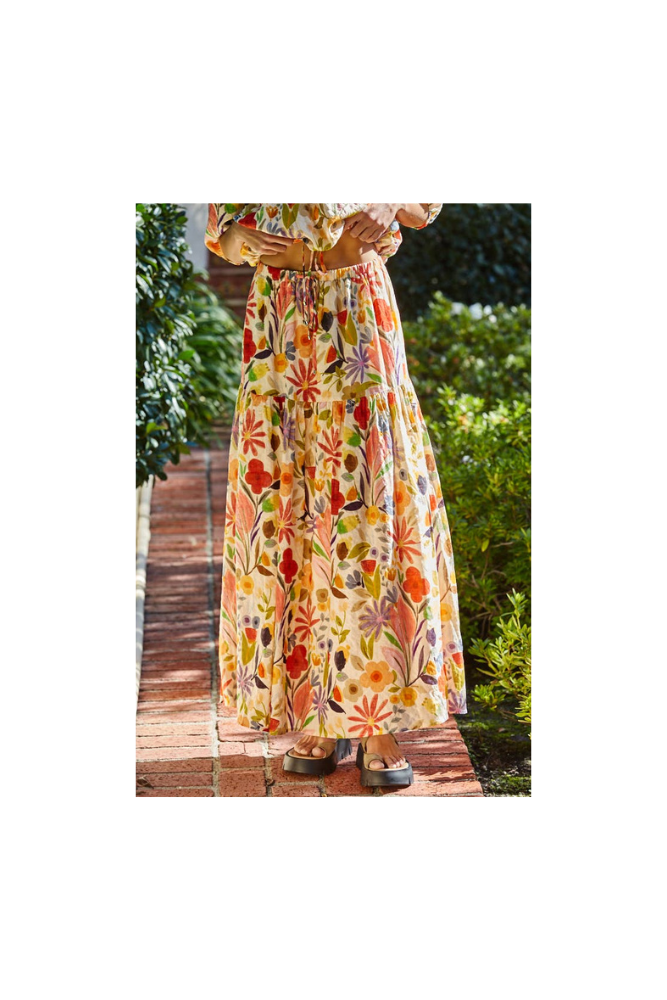 Jenny Floral Print Maxi Skirt