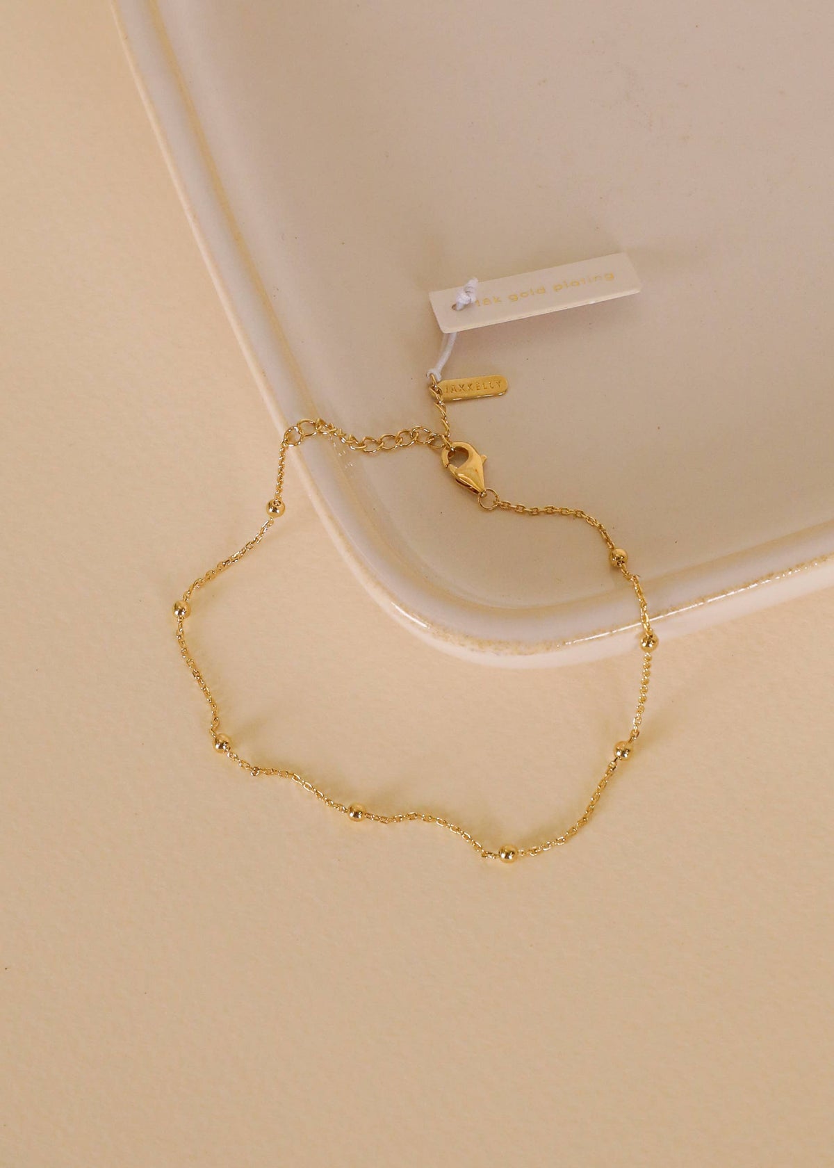 Gold Ball Bracelet - 18k Gold Plated