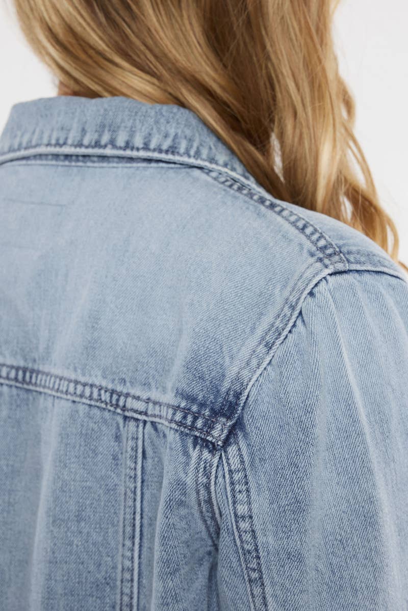 The Camden Peplum Denim Jacket