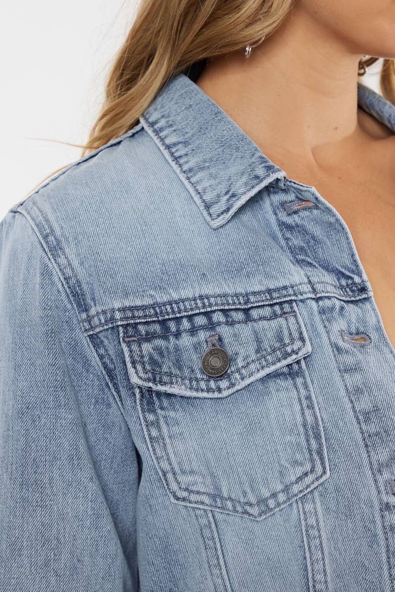 The Camden Peplum Denim Jacket