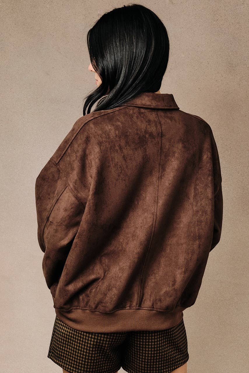 The Sutton Suede Bomber
