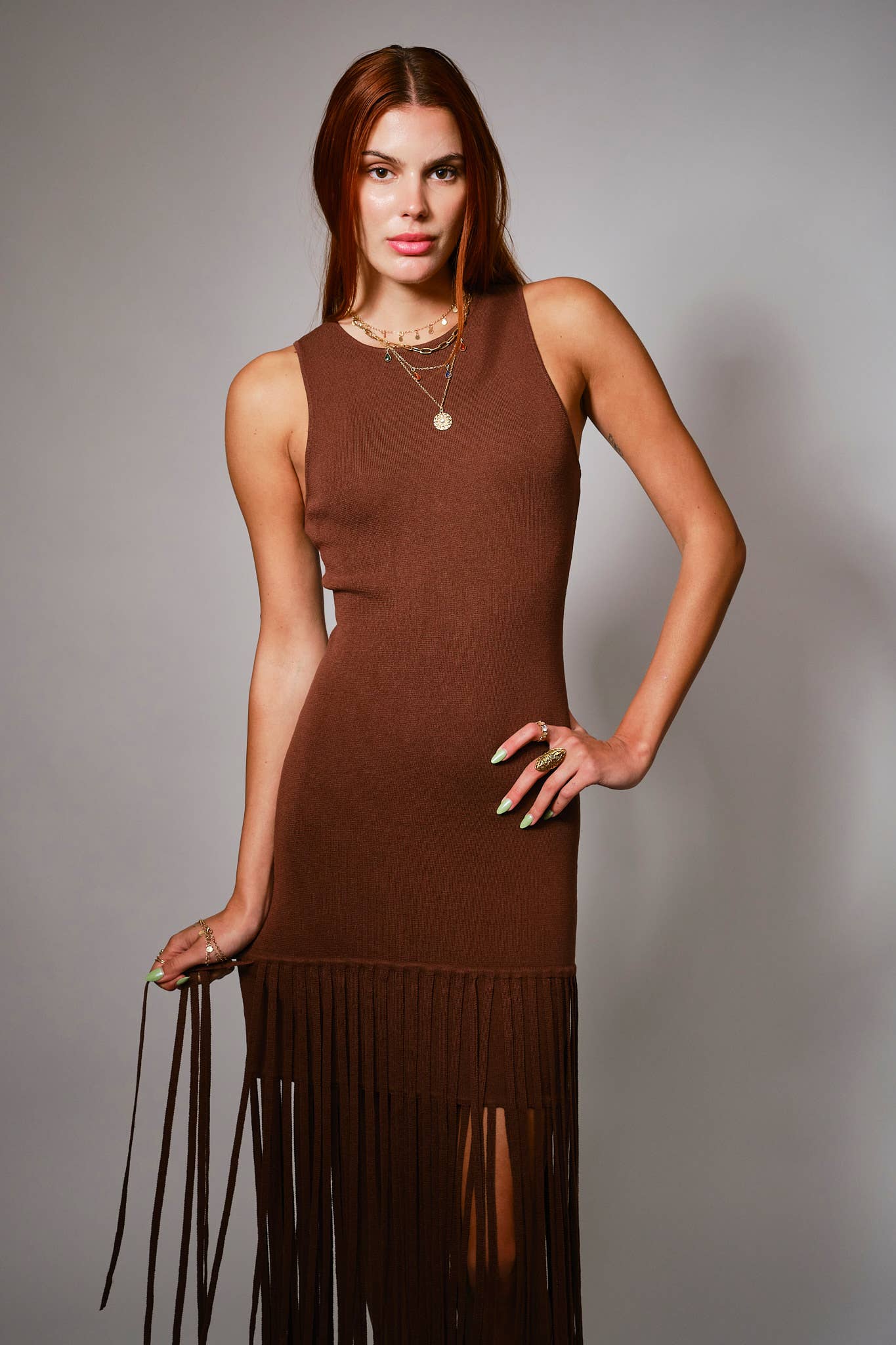 The Sierra Fringe Midi Dress
