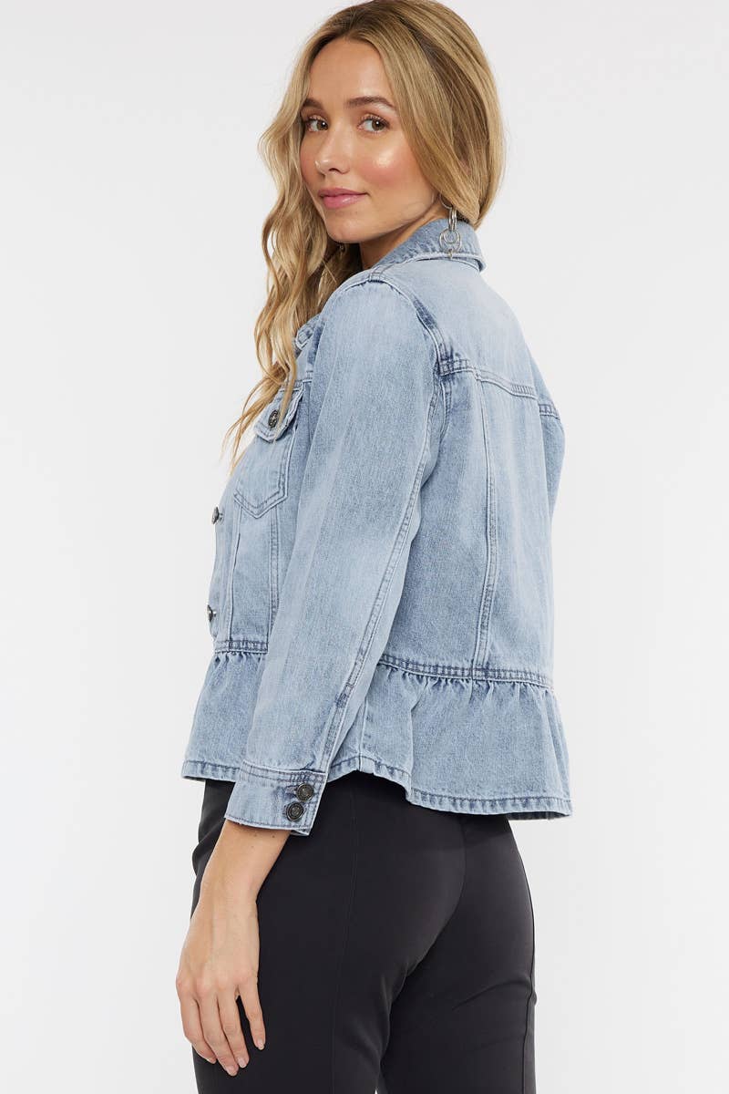The Camden Peplum Denim Jacket