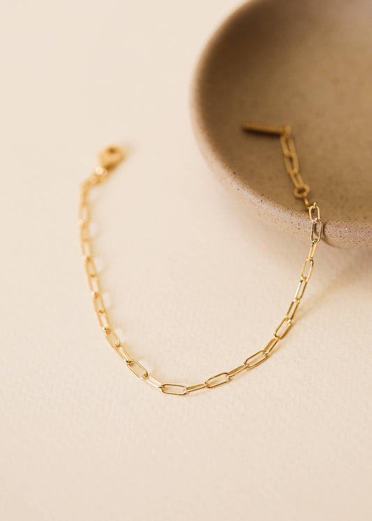 Petite Paperclip Chain Bracelet