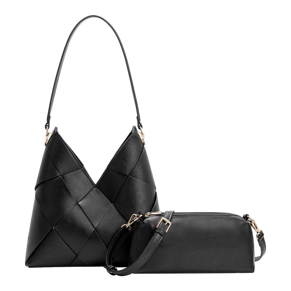 The Phaedra Woven Shoulder Bag