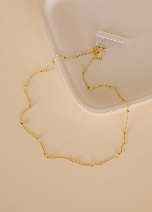 Gold Bead Necklace
