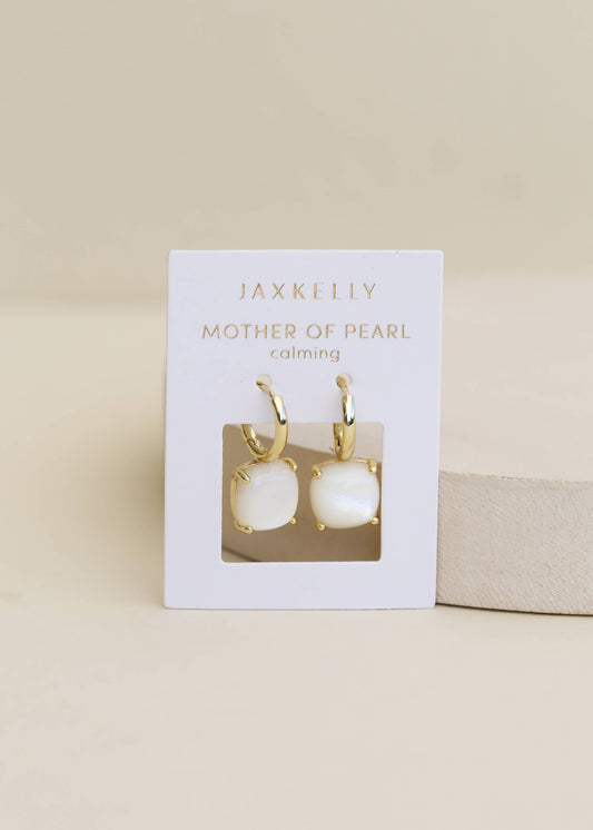 Mother of Pearl Mini Drop Earrings