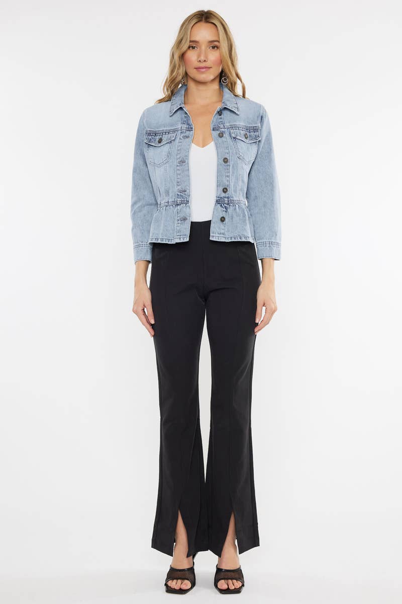 The Camden Peplum Denim Jacket