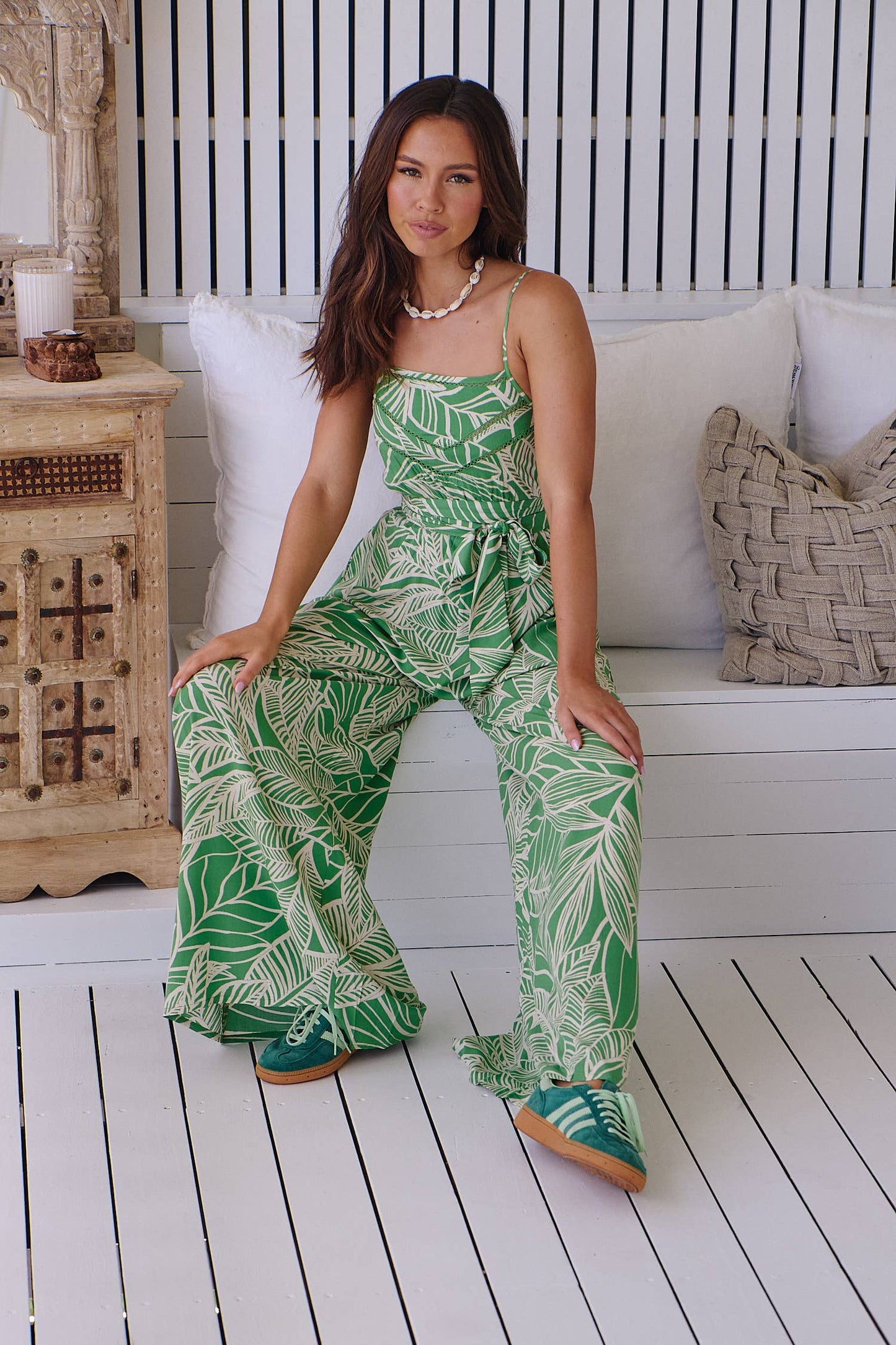 The Molly Evergreen Jumpsuit