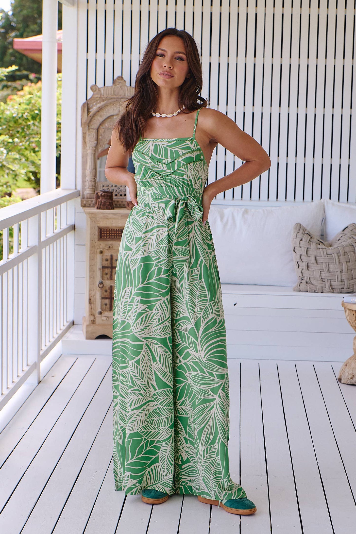 The Molly Evergreen Jumpsuit