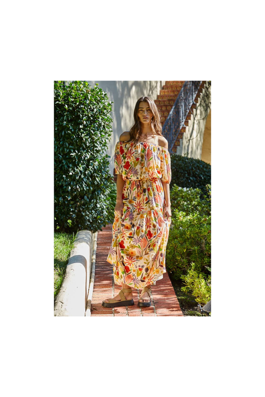 Jenny Floral Print Maxi Skirt