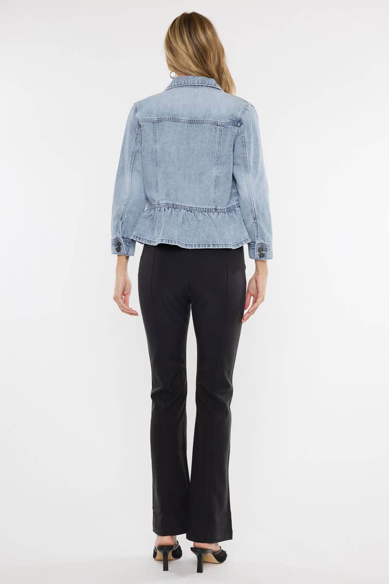 The Camden Peplum Denim Jacket
