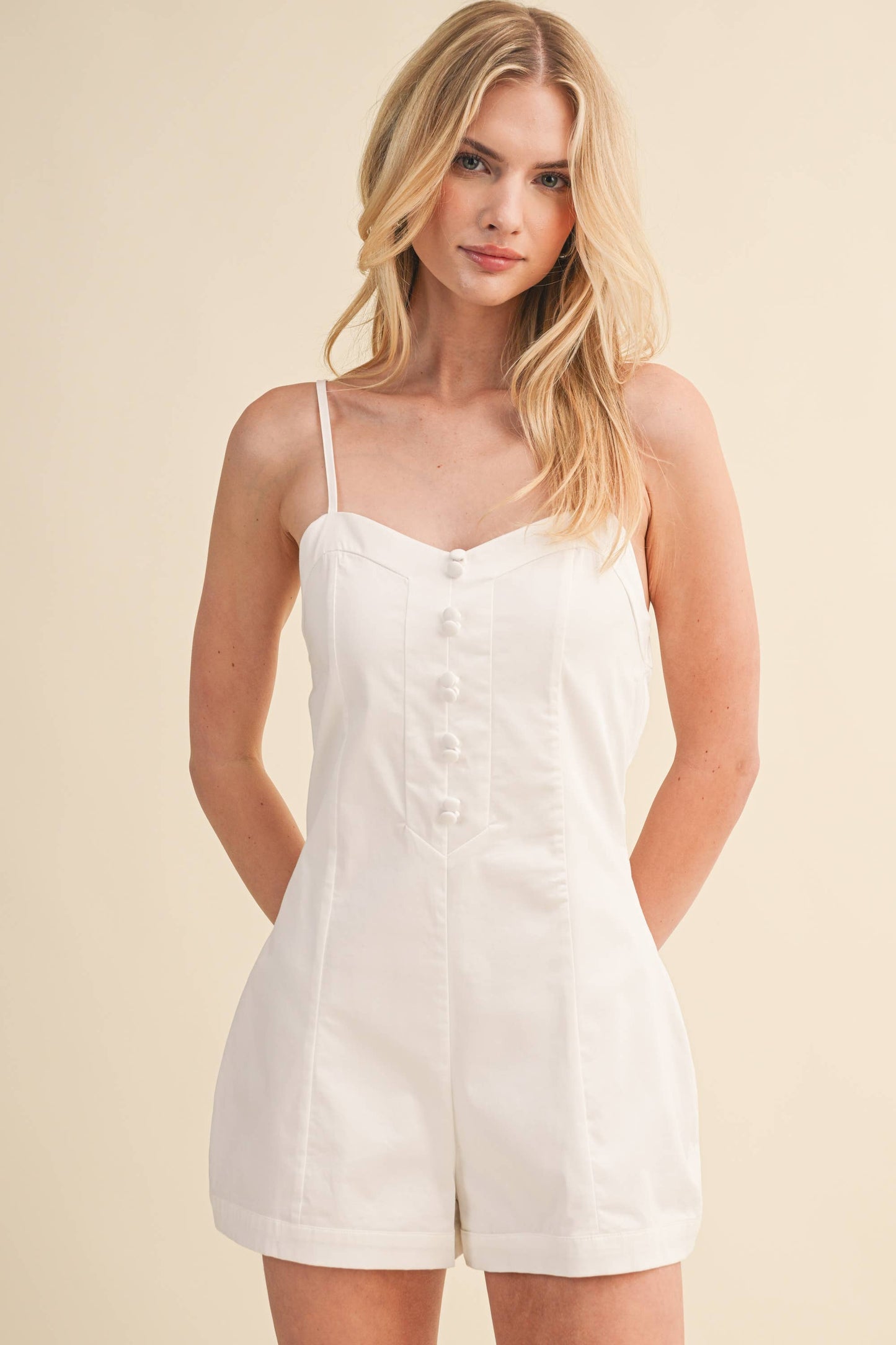 The Navy Noir Romper