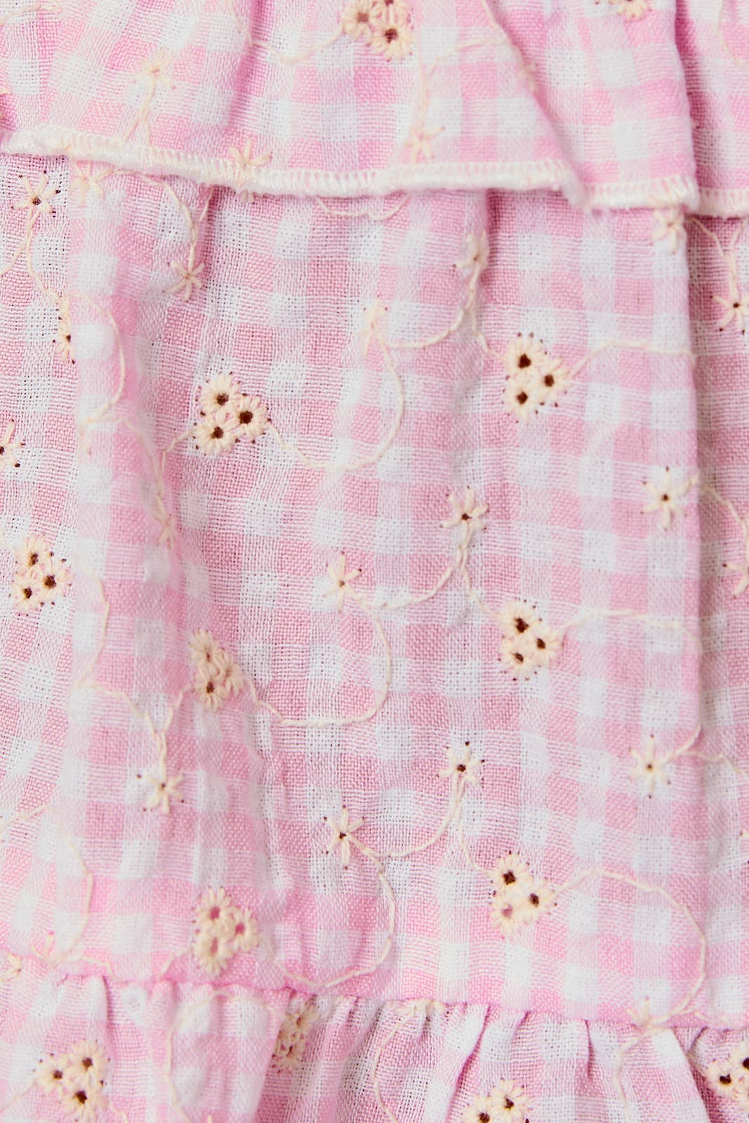 SHIRRED NECK BABYDOLL SPAGHETTI TIERED TOP