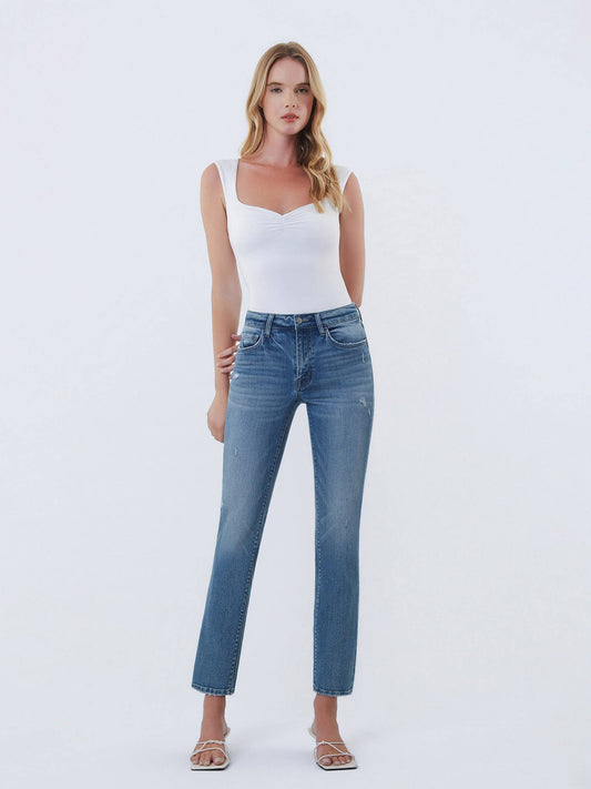 The Carlene Slim Straight Jean