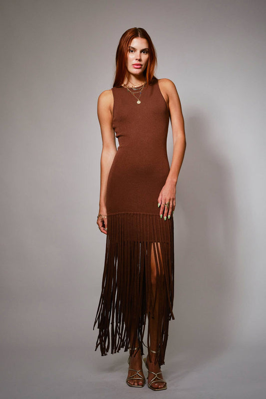 The Sierra Fringe Midi Dress